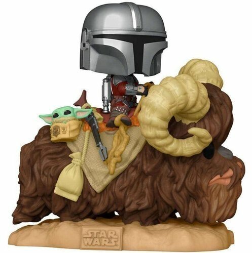 Фигурка POP Deluxe: Mandalorian- Mando on Bantha w/ Child