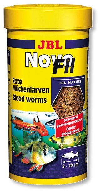 Корм для привередливых аквариумных рыб JBL NovoFil 100 мл 8 г