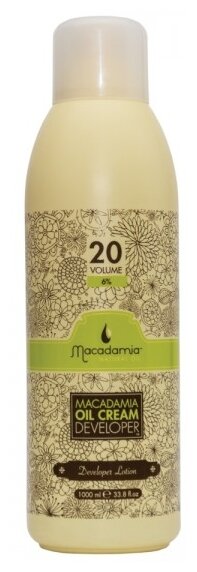 Macadamia Окислитель для краски Oil Cream Developer 6 %, 1000 мл
