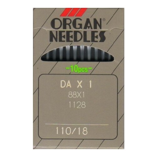 фото Набор игл для промышленных швейных машин organ needles № 110, 10 штук, арт. dax1