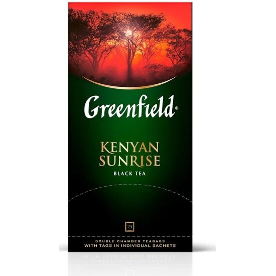 Чай Greenfield Kenyan Sunrise черный, 25 пакетиков