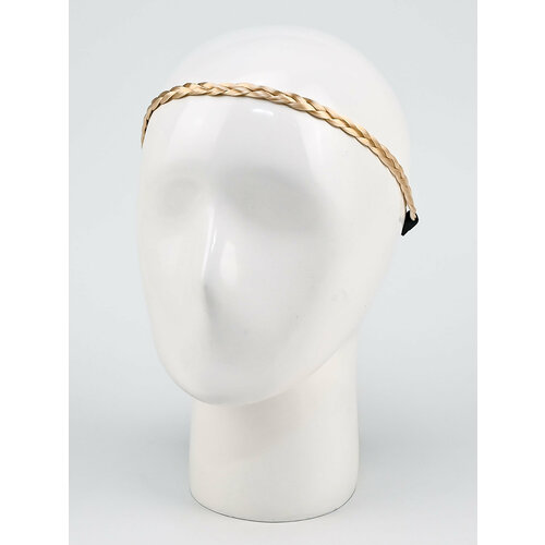 Ободок для волос на резинке для греческой прически золотистый