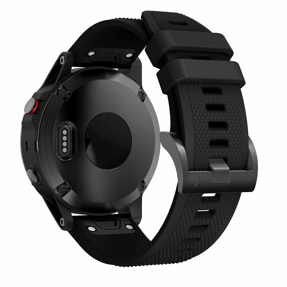 Силиконовый ремешок для Garmin Fenix 5 - черный