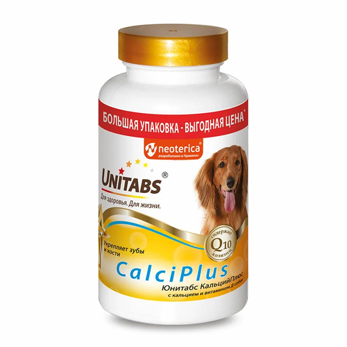 Добавка в корм Unitabs CalciPlus с кальцием и витамином Д , 100 таб. х 1 уп.