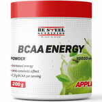 BCAA Энерджи Be Steel Nutrition BCAA Energy Powder 200г (яблоко) - изображение