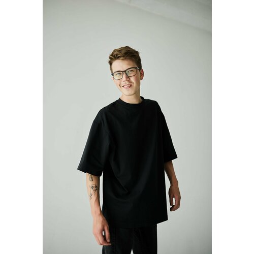 фото Футболка хлопок, размер 46, черный bigbro