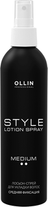 OLLIN PROFESSIONAL Лосьон-спрей средней фиксации для укладки волос / Lotion-Spray Medium STYLE 250 мл