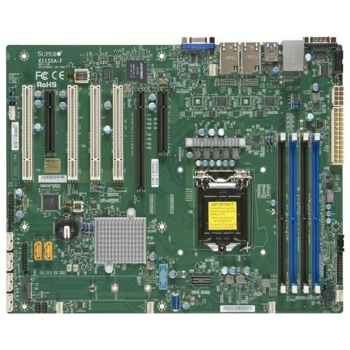 Материнская плата Supermicro X11SSA-F-B OEM материнская плата supermicro x11ssl f b oem