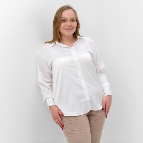 Рубашка  MIST, размер 52, бежевый, белый