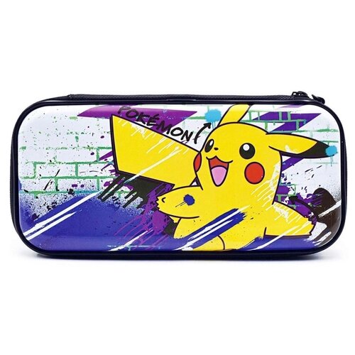 HORI Защитный чехол Premium Vault Case Pikachu для консоли Nintendo Switch (NSW-163U), желтый/белый/синий милый красочный чехол для nintendo switch аксессуары для консоли ns чехол мягкий чехол тпу защитный чехол ультратонкий