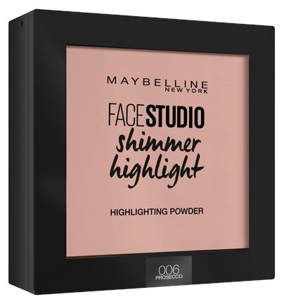 Maybelline New York Стойкий мелкодисперсный хайлайтер Facestudio, оттенок 006, шампань, 9 гр