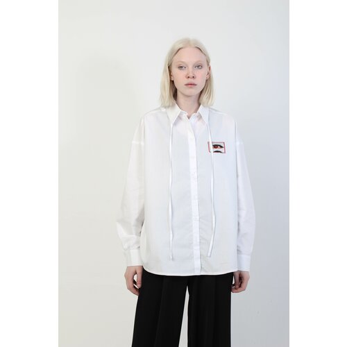 Рубашка RiONA, размер 158/76, белый