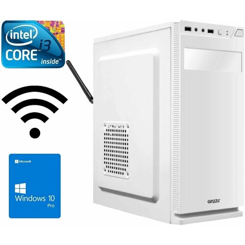 Системный блок Intel core i3-2100/, 3.1 ГГц, RAM 4Gb, SSD 240Gb, Windows 10Pro, Wi-Fi офисный, для работы, для учебы, для дома