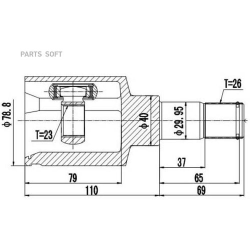 ШРУС внутренний ZIKMAR Z87933R