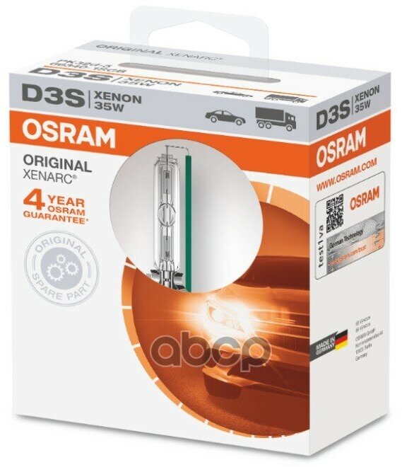 Лампа Ксенон D3s 42v 35w Xenarc Original Pk32d-5, Блистер 1 Шт. Osram арт. 66340-1SCB