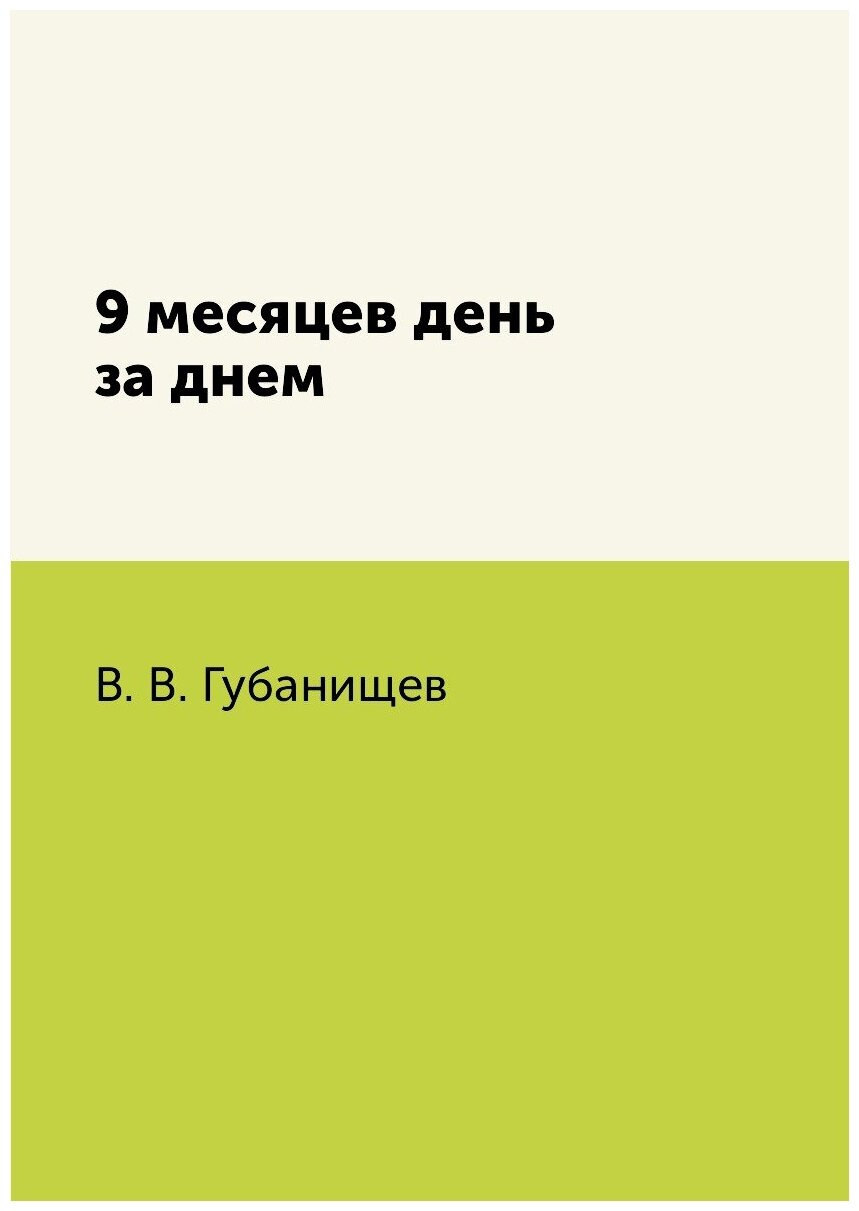 Книга 9 месяцев день за днем (Губанищев Вадим Владимирович) - фото №1