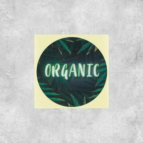 набор наклеек для бизнеса organic 50 шт 4 х 4 см Набор наклеек для бизнеса Organic, 50 шт, 4 х 4 см