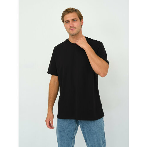 фото Футболка modellini, размер 56, черный