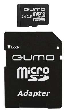 Карта памяти Qumo microSDHC class 6 + SD adapter