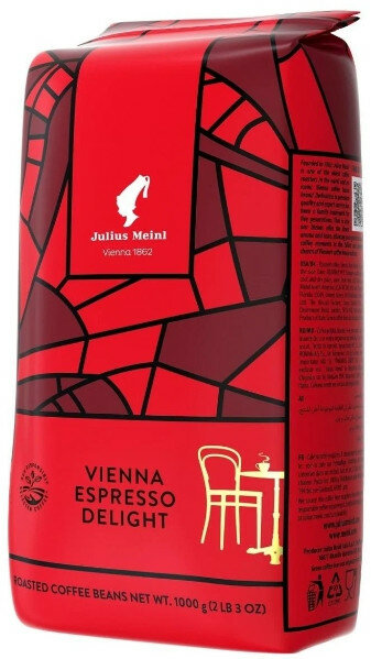 Julius Meinl Vienne / Espresso Delight кофе в зернах 1кг пакет (877521)