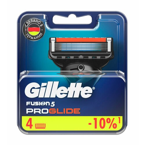 GILLETTE Кассеты для бритья Fusion Proglide, 4 шт.