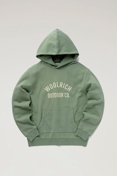 Худи Woolrich, размер L, зеленый