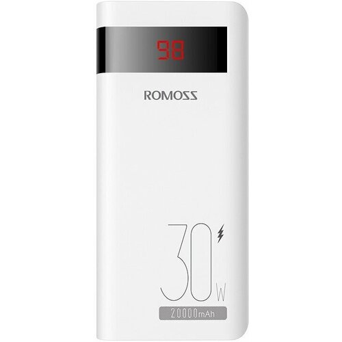 Мобильный аккумулятор Romoss Sense 6PS Pro 20000mAh 3A QC 4xUSB белый 299000₽