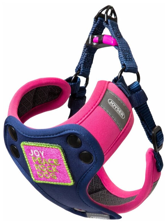 Шлейка JOYSER Walk Base Step-in Harness для собак, мягкая S розовая - фотография № 1