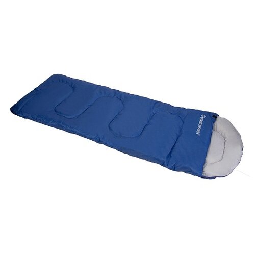 Спальный мешок GreenWood FS 1003, синий/серый, молния с правой стороны