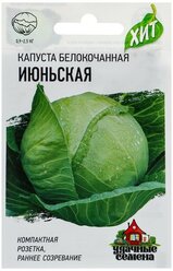 Семена Капуста белокочанная "Июньская" ранняя, 0,1 г серия ХИТ х3