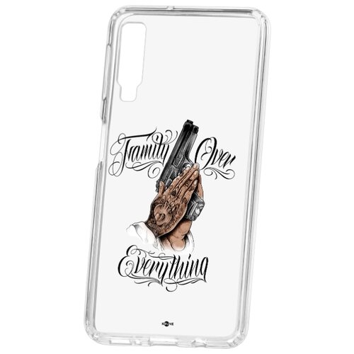 фото Чехол на samsung galaxy a7 (2018) a750 kruche print семья превыше