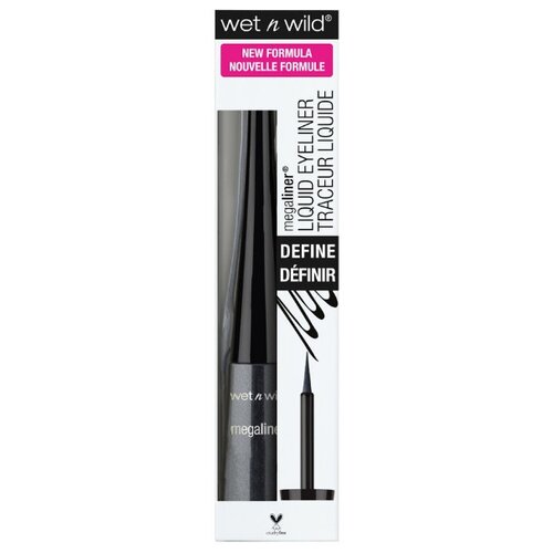 фото Wet n Wild Подводка для глаз Megaliner Liquid Eyeliner Traceur Liquide, оттенок black noir