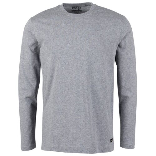 фото Футболка l/s-2 меланж cерый 52 сплав