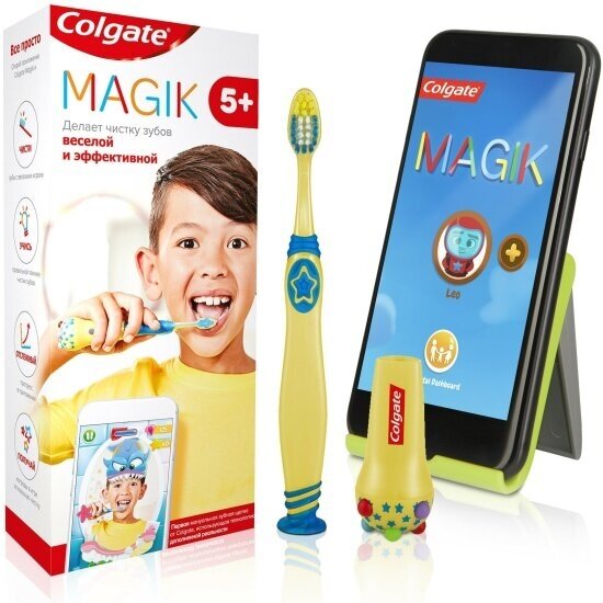Детская зубная щетка Colgate MAGIK, мягкая, 5+