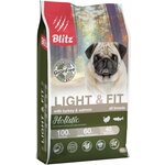 Сухой беззерновой корм для собак склонных к лишнему весу Blitz Holistic Light&Fit Dog Turkey&Salmon Grain Free с индейкой и лососем 1,5 кг. - изображение