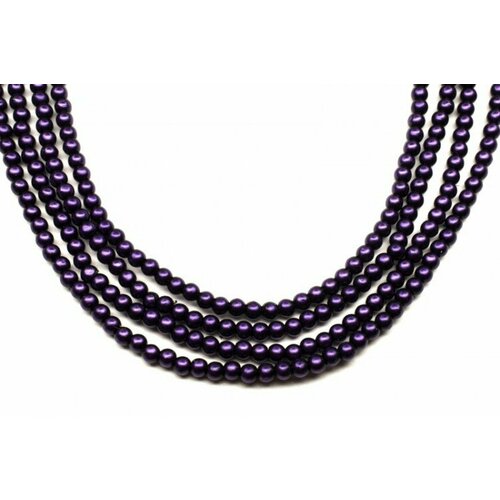 Жемчуг Preciosa, цвет 70138 матовый фиолетовый, 2мм, 10шт