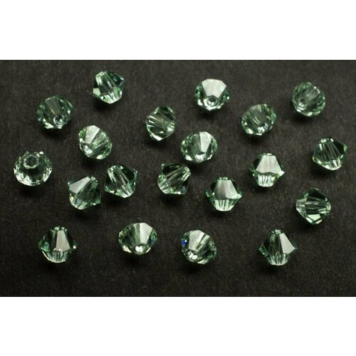 Бусины биконусы хрустальные 4мм, цвет CHRYSOLITE, 746-048, 20шт браслет chrysolite