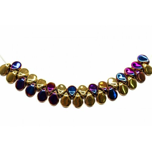 Бусины Pip beads 5х7мм, цвет 00030/98545 California Violet, 701-056, 5г (около 36шт)