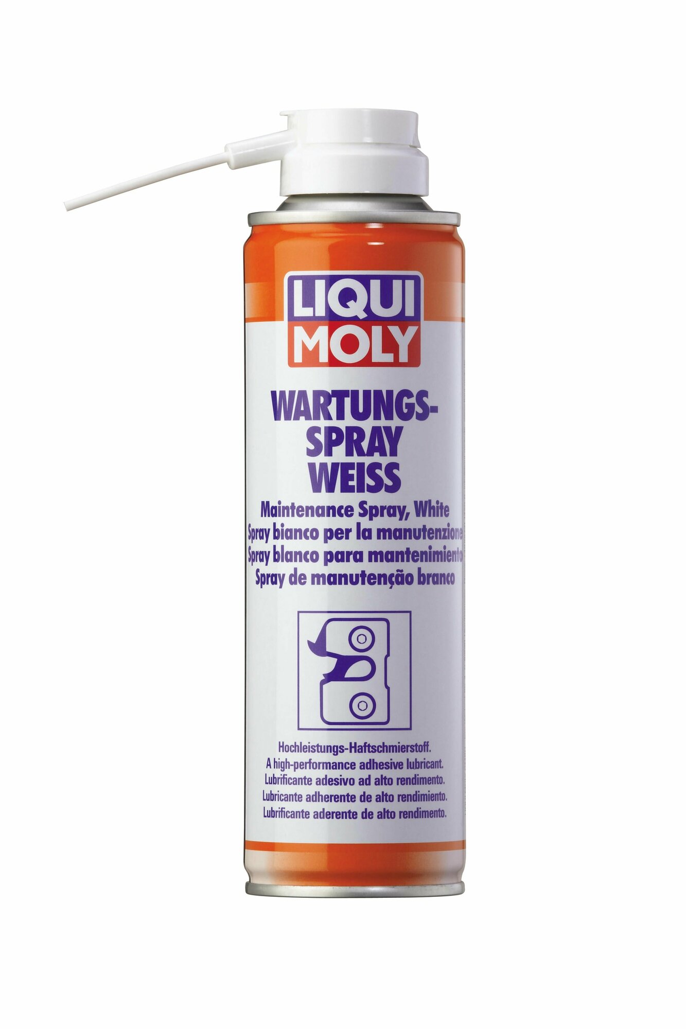Смазка грязеотталкивающая белая (защитная) LIQUI MOLY Wartungs-Spray weiss 250мл - LM-3953