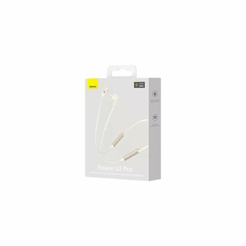 Беспроводные наушники с шумоподавлением Baseus Bowie U2 Pro с шейным ремешком Бежевые NGTU010002 442300₽