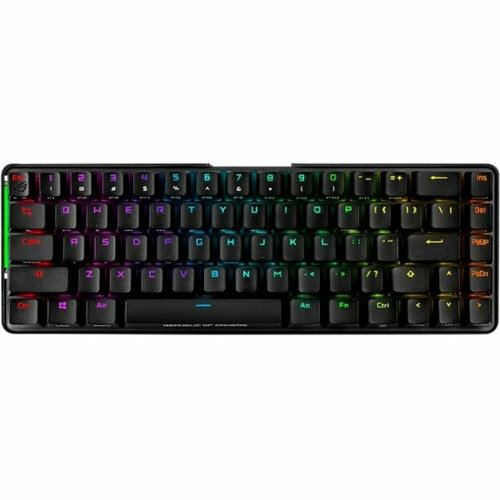 Игровая клавиатура ASUS ROG Falchion беспроводная 24 ГГцUSB 20 Type C touch panel 68 кл Cherry MX RGB switches аллюминивая рама USB RGB под 1322400₽