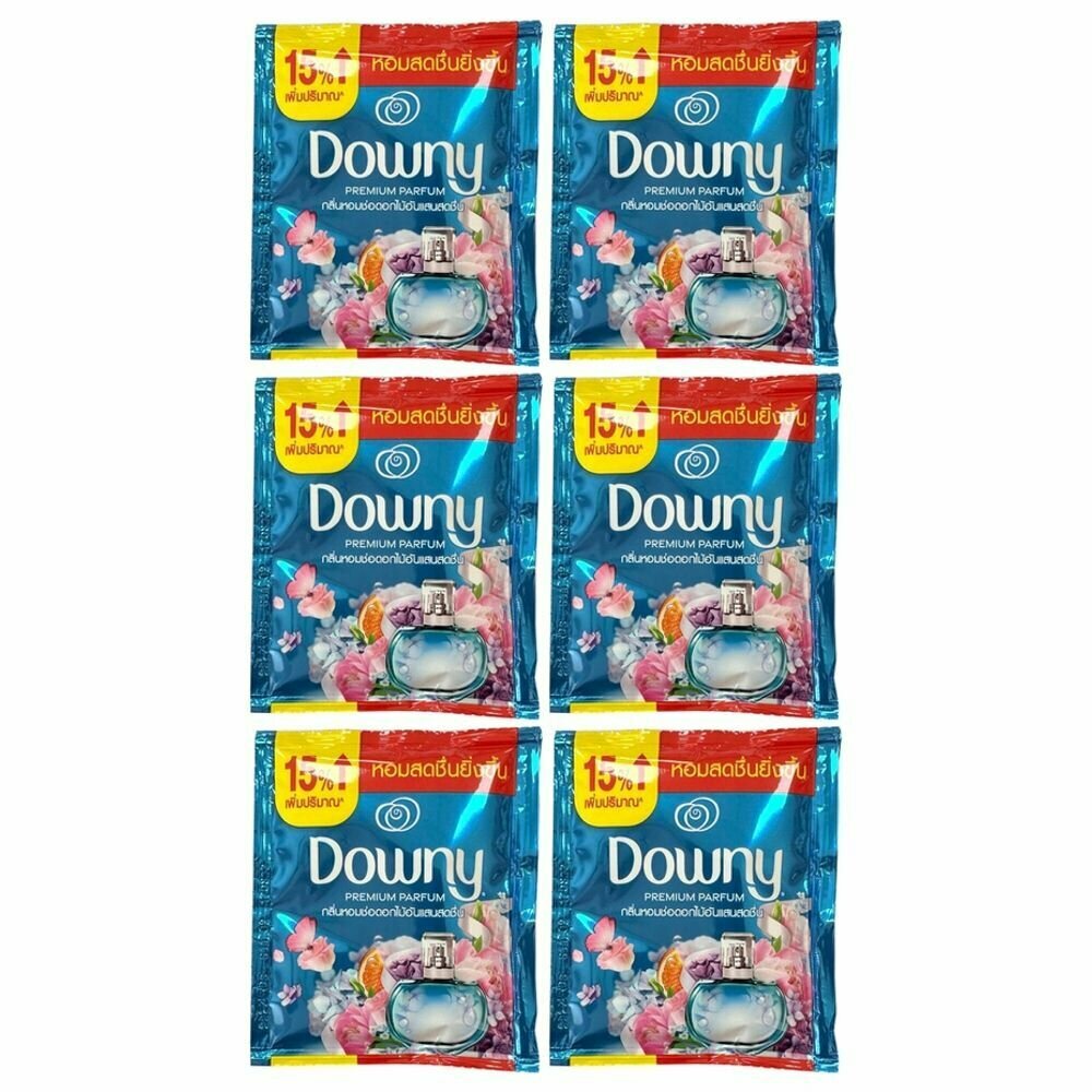 Downy Тайский парфюмированный кондиционер для белья с ароматом "Цветы с цитрусом" , набор 6 шт по 23 мл