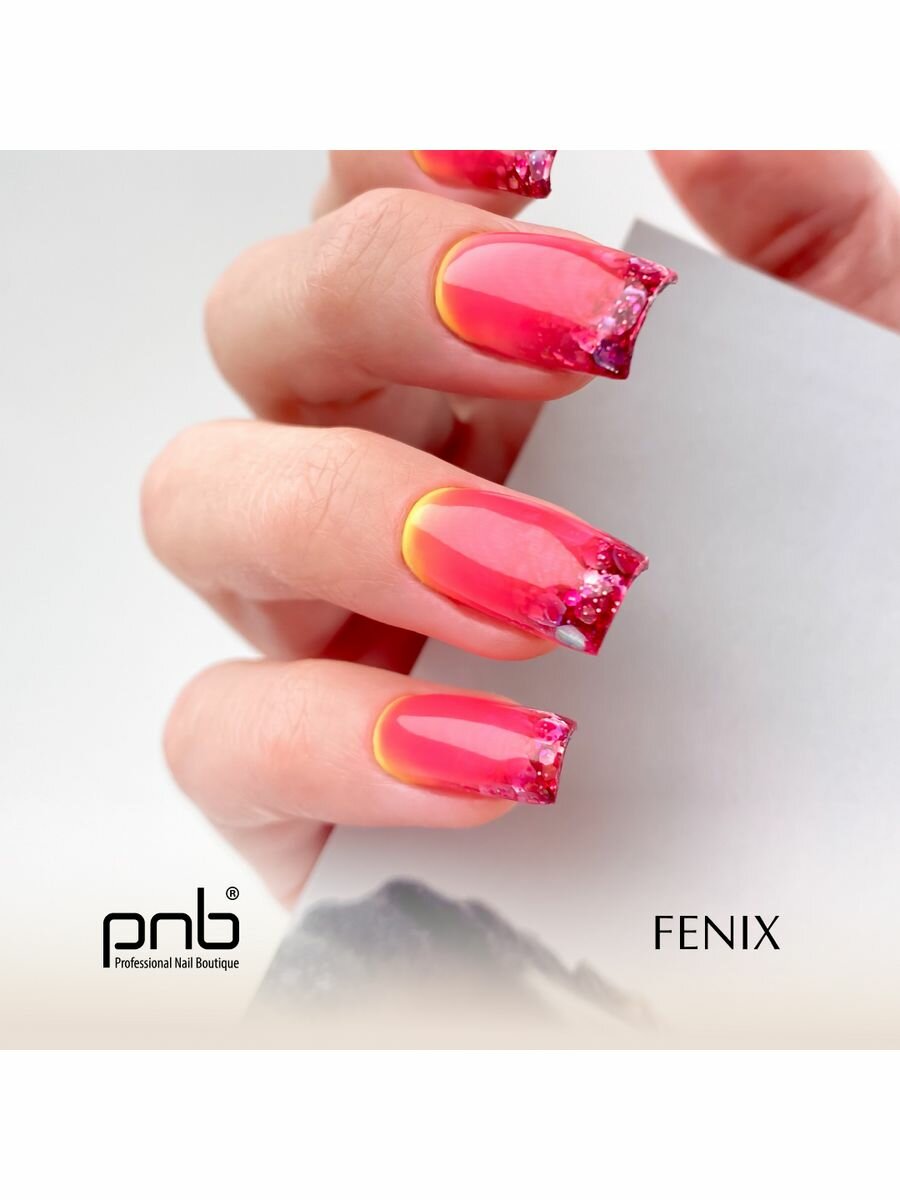 Гель для дизайна с блестками и поталью PNB 05 Феникс 5 мл/3D Mix&Shine Gel PNB 05 Fenix 5 ml