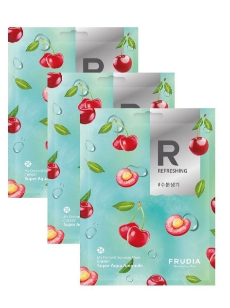 Маска разглаживающая с для лица с вишней Frudia/Фрудия 20мл WelcosCo., LTD. KR - фото №4