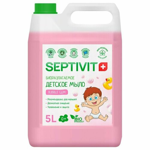 Детское мыло SEPTIVIT Bubble Gum 5 л (комплект из 2 шт)