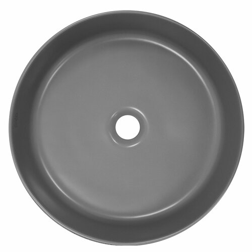 Раковина-чаша Creo Ceramique 400х400х120 накладная, круглая, керамика, серый матовый (PU3100SG)
