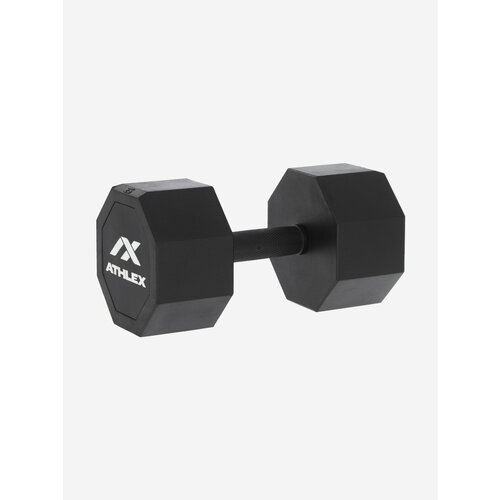 Гантель гексагональная обрезиненная Athlex 25 кг черный RUS Без размера Ориг one size 13999₽
