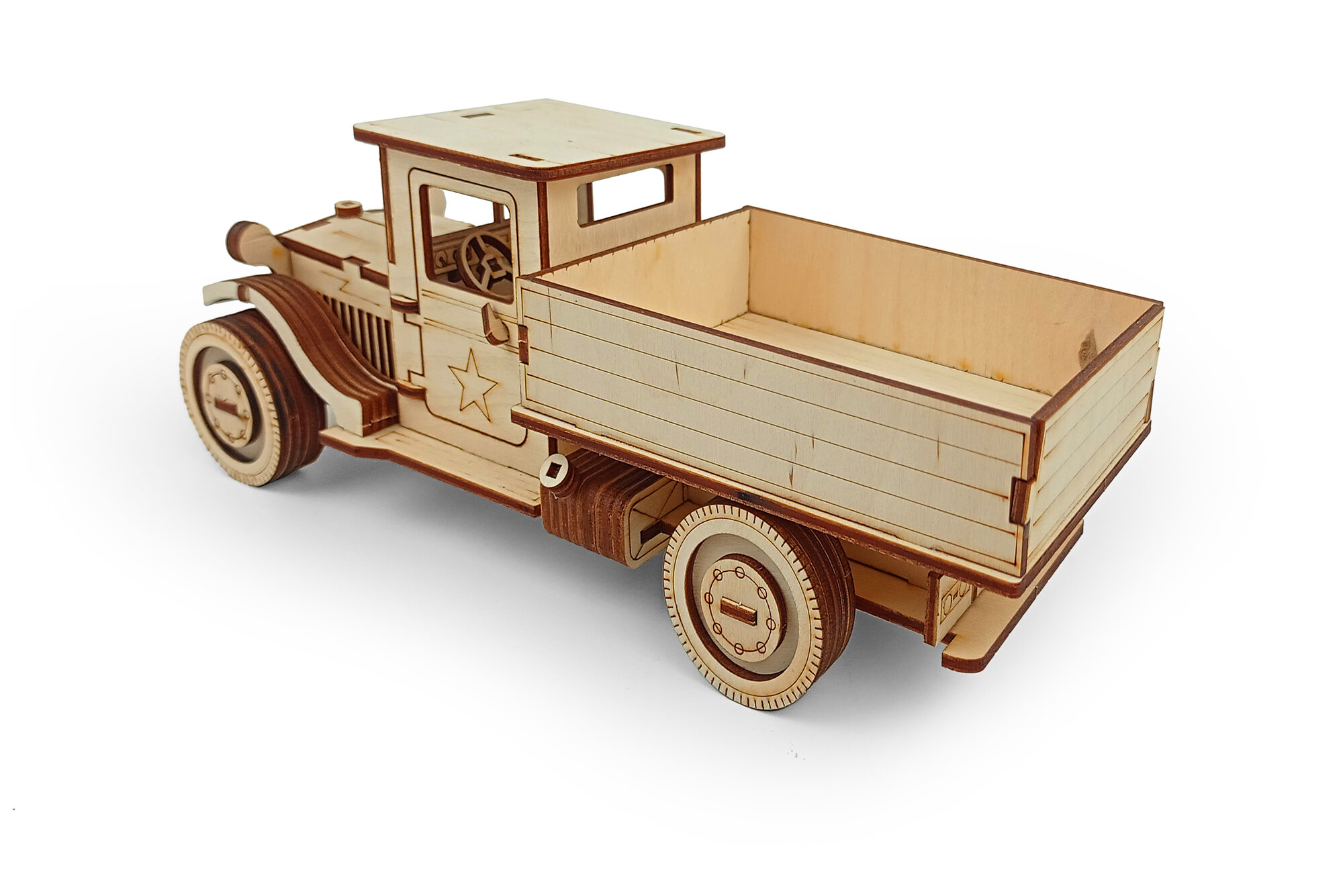Деревянный конструктор грузовик "Полуторка" — фото 1