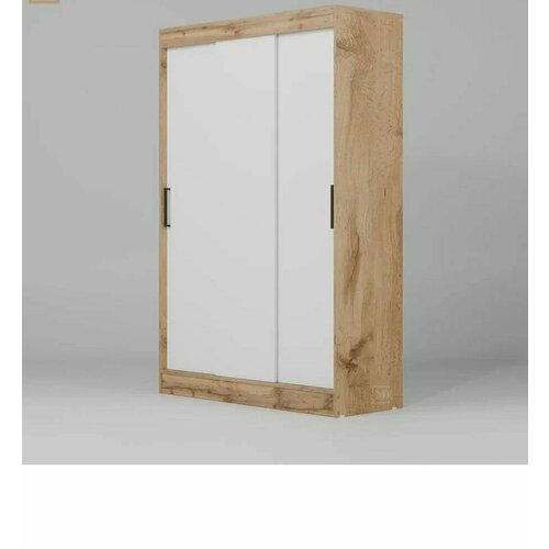 Шкаф-купе ТАЙМ-1 белый/дуб вотан ЛДСП 1310/2000/500 мм для дома и дачи