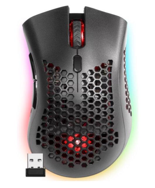Мышь DEFENDER игровая беспроводная Warlock GM-709L RGB,8кнопок,2400dpi. встроенный АКБ, подсветка